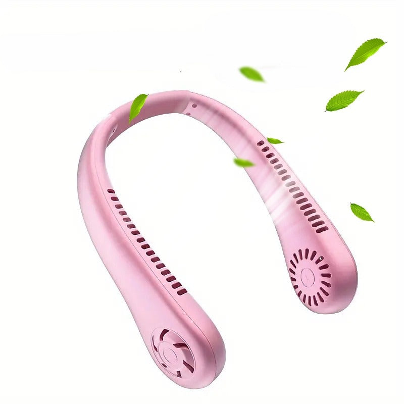 Portable Neck Fan USB Rechargeable Adjustable Personal Fan for Indoor & Outdoor Use